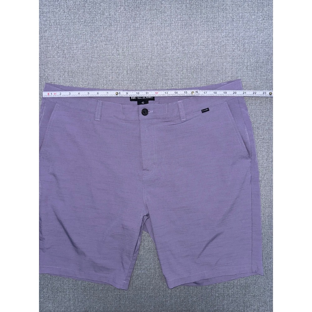Excellent TravisMathew 42 Shorts Purple Performance Stretch Golf Lifestyle - Picture 3 of 10
